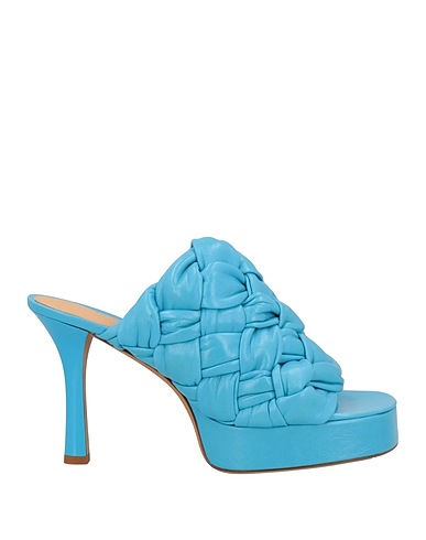 BOTTEGA VENETA Sandalen Azurblau Lammleder