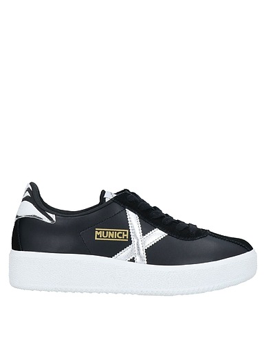 MUNICH Sneakers Black Leather, Other Fibres