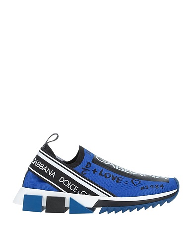 DOLCE&GABBANA Sneakers Blue 70% Polyester, 20% Polyamide, 5% Elastane, 3% Viscose, 2% Cotton