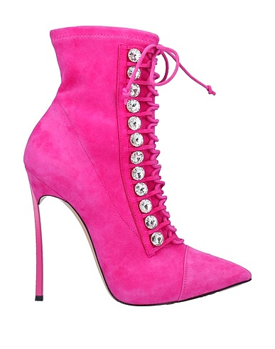 CASADEI Stiefelette Fuchsia Leder
