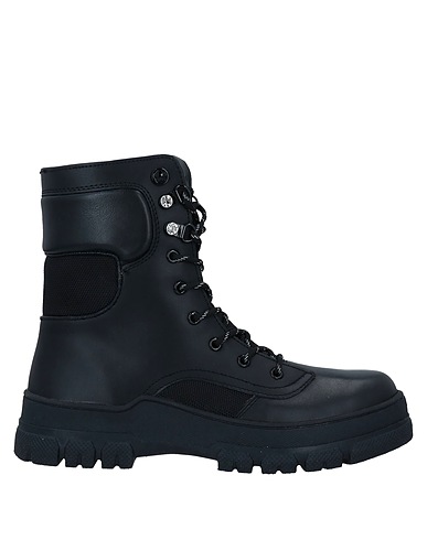 APEPAZZA Ankle boot Black Soft Leather, Textile fibres