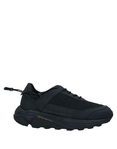 COMME des GARÇONS 스니커즈 블랙 100% 방직 섬유, 가죽