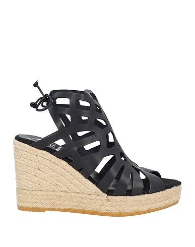 KANNA Espadrilles Black Leather