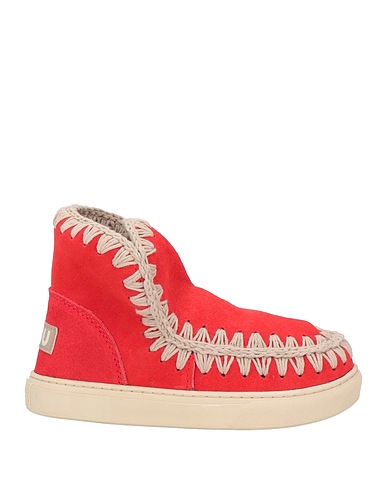 MOU Stiefelette Rot Leder