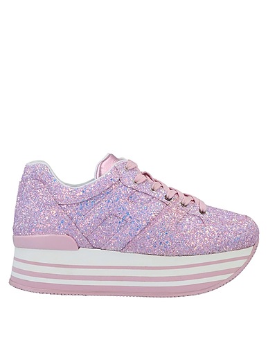 HOGAN Sneakers Pink Textile fibres, Leather