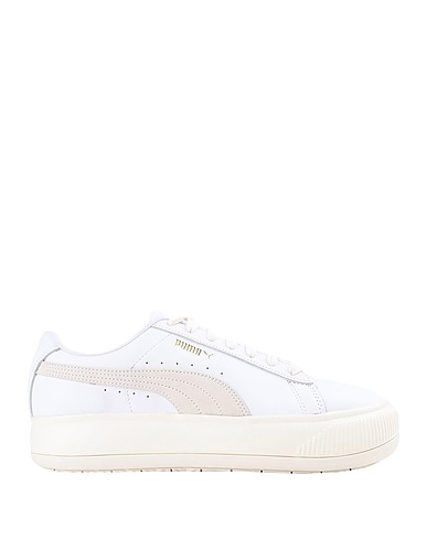 PUMA スニーカー Suede Mayu Lth Wn's
 ホワイト 柔らかめの牛革