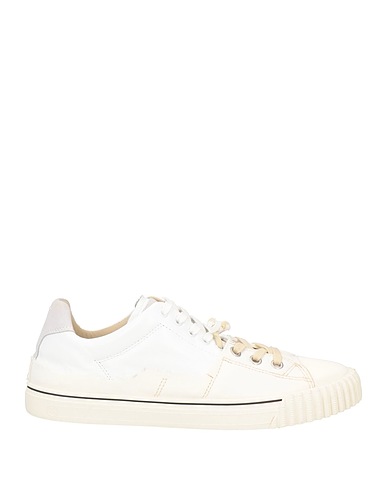 MAISON MARGIELA Sneakers White Leather, Textile fibers