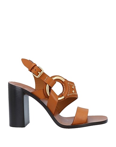 chloe soft tan sandals