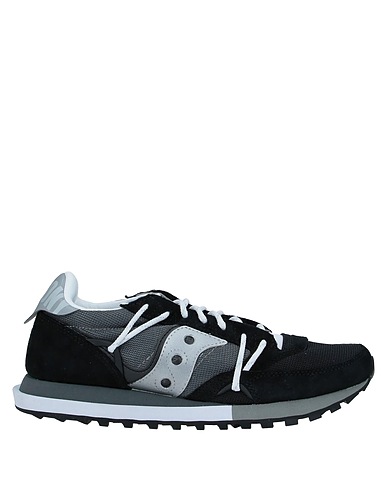 SAUCONY Sneakers Black Leather, Textile fibres