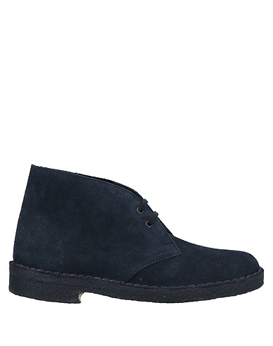 CLARKS ORIGINALS ショートブーツ ミッドナイトブルー 革