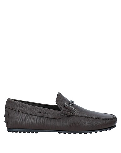 TOD'S Loafers Dark brown Calfskin