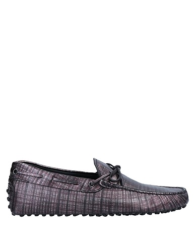 TOD'S Loafers Plum Soft Leather