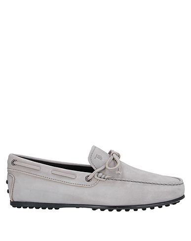 TOD'S Loafers Light grey Soft Leather