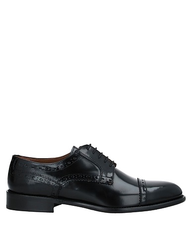 BALDININI Laced shoes Black Soft Leather