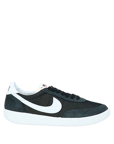 NIKE Sneakers Schwarz Leder, Gewebefasern