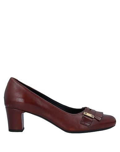 GEOX Décolleté Marrone Pelle