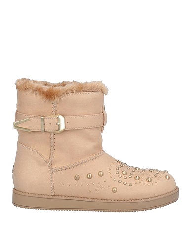 GUESS Ankle boot Beige Textile fibres