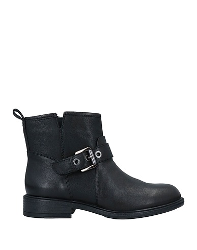 GEOX Ankle boot Black Goat skin