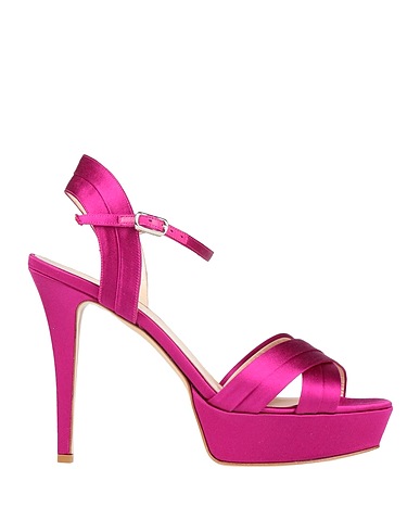GUIDO SGARIGLIA Sandals PER NINO ARMENISE Mauve Textile fibres, Soft Leather