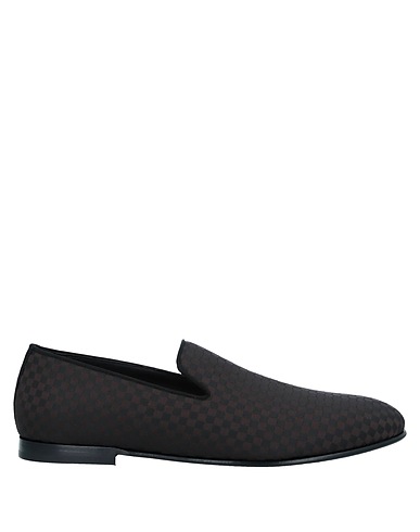DOLCE&GABBANA Loafers Dark brown Textile fibers