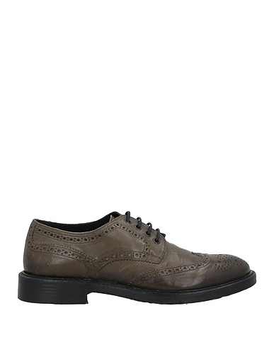 SEBOY'S Schnürschuhe Militärgrün Leder