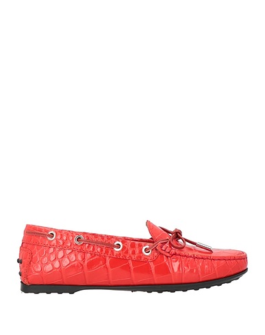 TOD'S Mocassino Rosso Pelle