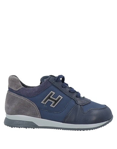 HOGAN Sneakers Blue Textile fibres, Leather