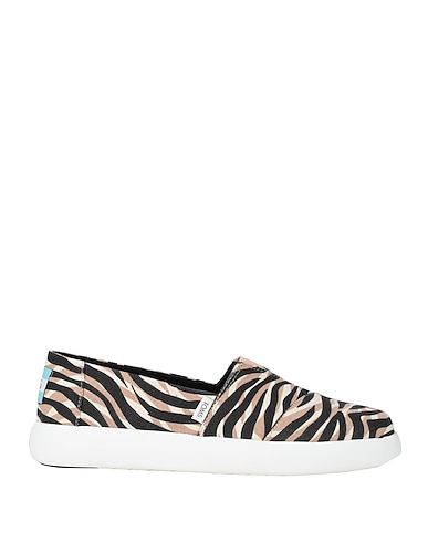 TOMS Loafers Beige 100% Cotton