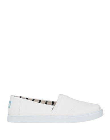 TOMS Mocassino Bianco 100% Cotone