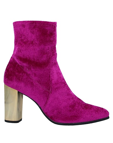 GEOX Ankle boot Fuchsia Textile fibres