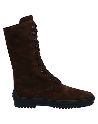 TOD'S Μποτάκι Σκούρο καφέ Δέρμα