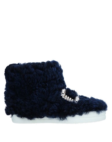 ROGER VIVIER Ankle boot Midnight blue Shearling