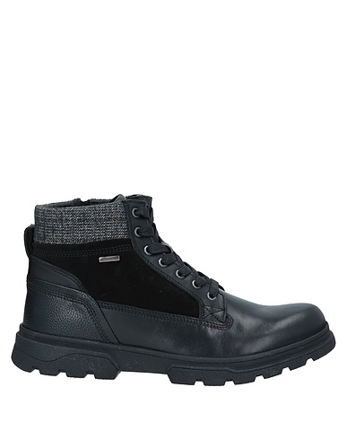 GEOX Stiefelette Schwarz Leder, Gewebefasern