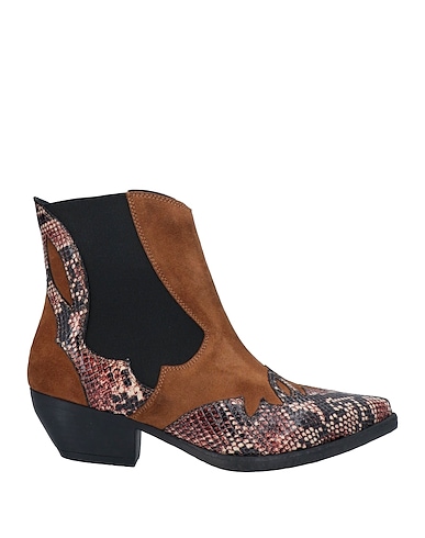TOSCA BLU Ankle boot STUDIO Camel Leather, Textile fibres