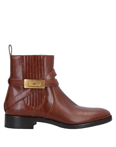 TORY BURCH Ankle boot Brown Soft Leather