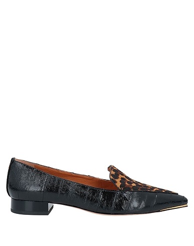 TORY BURCH Loafers Black Eelskin
