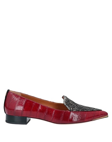 TORY BURCH Loafers Brick red Eelskin