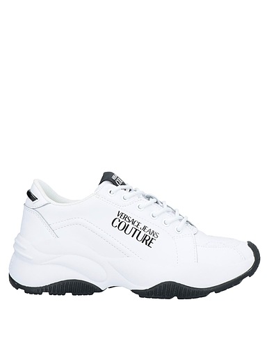 VERSACE JEANS COUTURE Sneakers White Soft Leather, Other Fibres