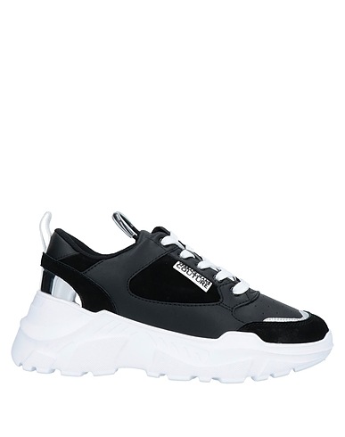 VERSACE JEANS COUTURE Sneakers Nero Pelle, Altre Fibre