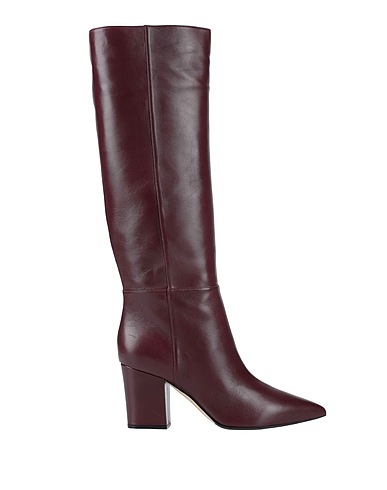 SERGIO ROSSI Boots Plum Leather