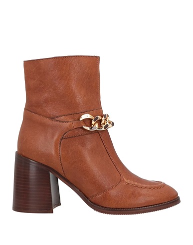 SEE BY CHLOÉ Ankle boot Brown Goat skin