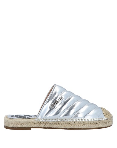 GAëLLE Paris Mule e zoccoli Argento Fibre tessili