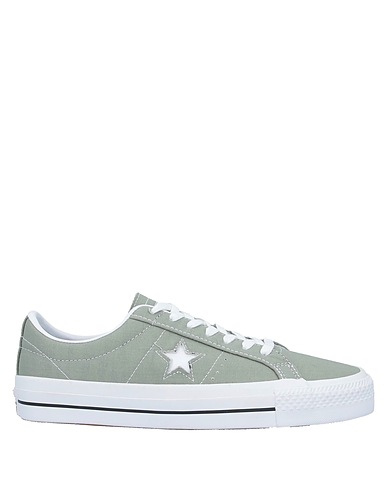CONVERSE Sneakers Sage green Textile fibres, Leather