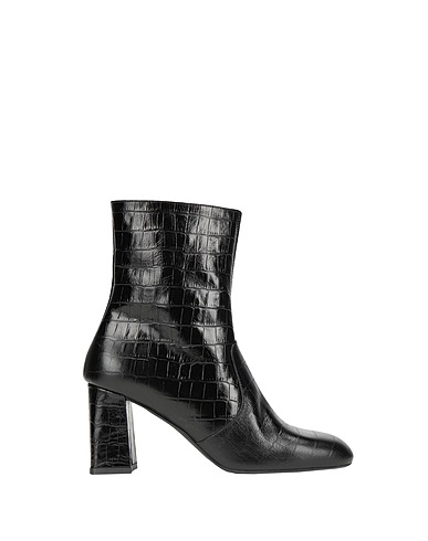 8 by YOOX Ankle boot LEATHER SQUARE-TOE ANKLE BOOT

 Black 100% Calfskin