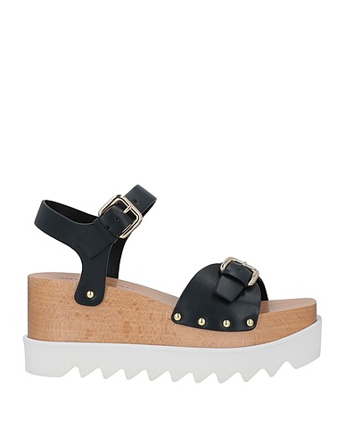STELLA McCARTNEY Mules and clogs Black Textile fibres