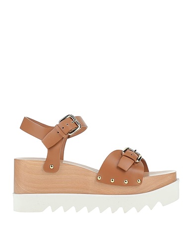 STELLA McCARTNEY ミュール＆サボサンダル キャメル 紡績繊維