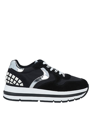 VOILE BLANCHE Sneakers Nero Pelle, Fibre tessili