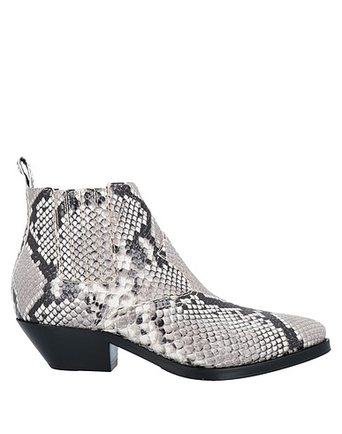 P.A.R.O.S.H. Ankle boot Light grey 100% Goat skin