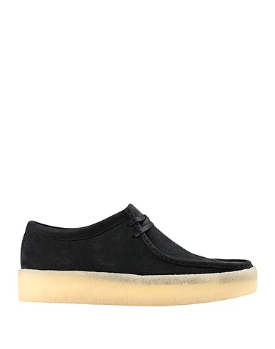 CLARKS ORIGINALS Laced shoes Wallabee Cup
 Black 100% Leather