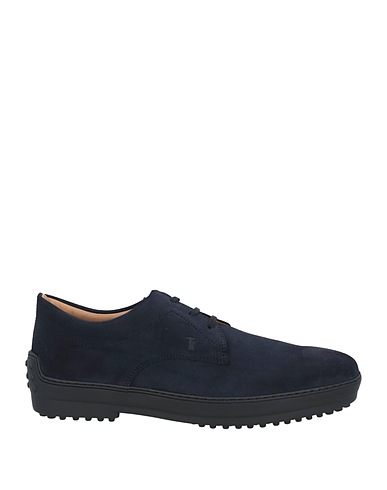 TOD'S Laced shoes Navy Leather